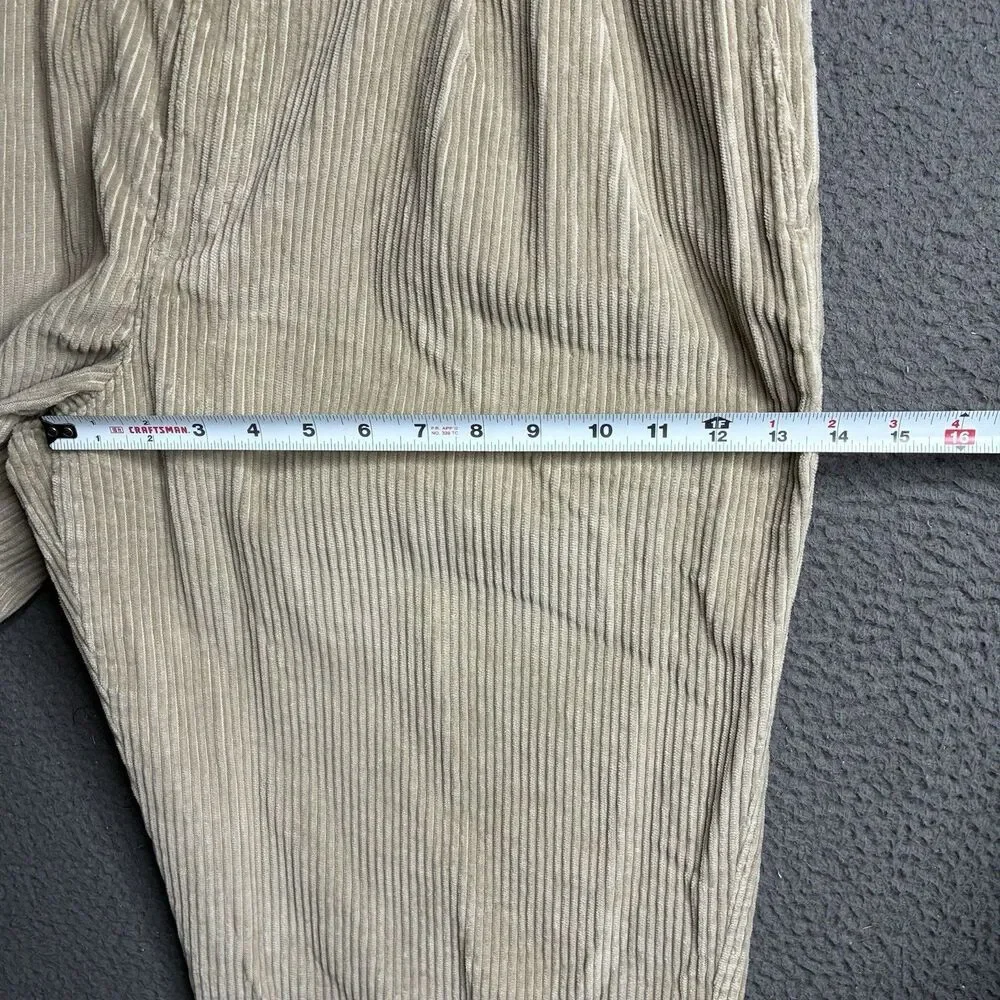 Vintage 90'S Dockers Khakis corduroy pants two-pleat wide wale men's size 36x32
